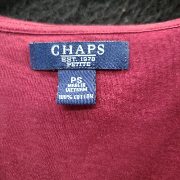 Lot Of Four Chaps Womens Tops Multi-Color Size PS Cotton Sleeveless Pullover - Picture 11 of 16